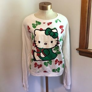 Hello Kitty Christmas Long Sleeved Sweat Shirt